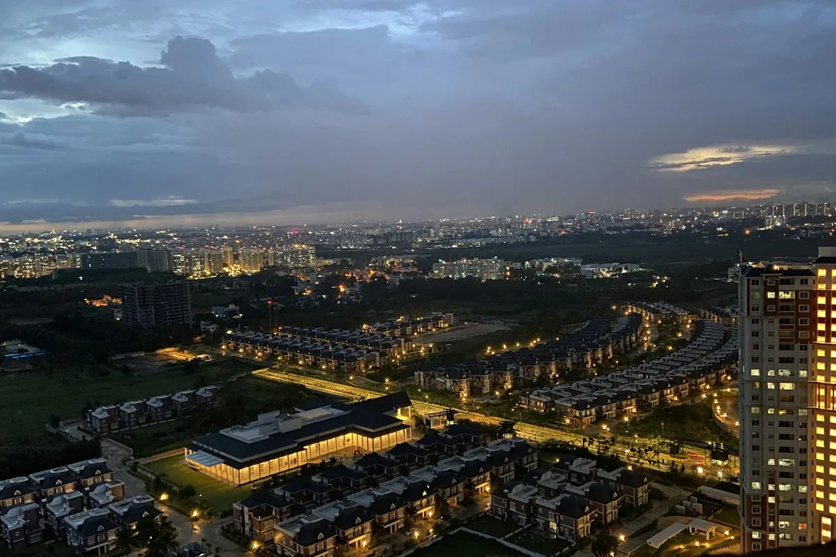 Bangalore contemporary cityscape and luxury hospitality zone